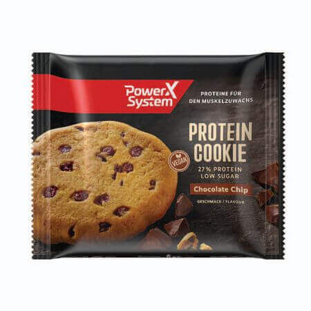 Biscotti proteici con pezzetti di cioccolato Protein Cookie, 50g, Power System