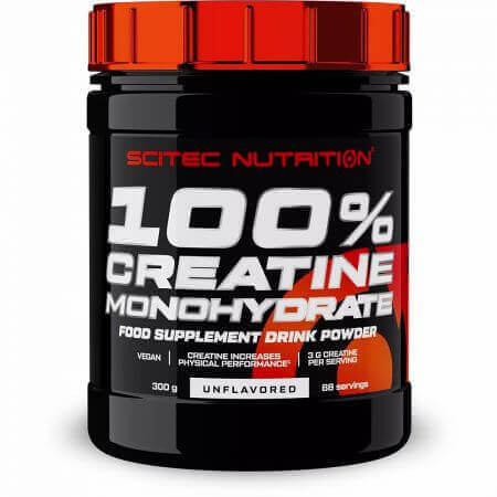 Creatina monoidrato senza sapore, 300 g, Scitec Nutrition