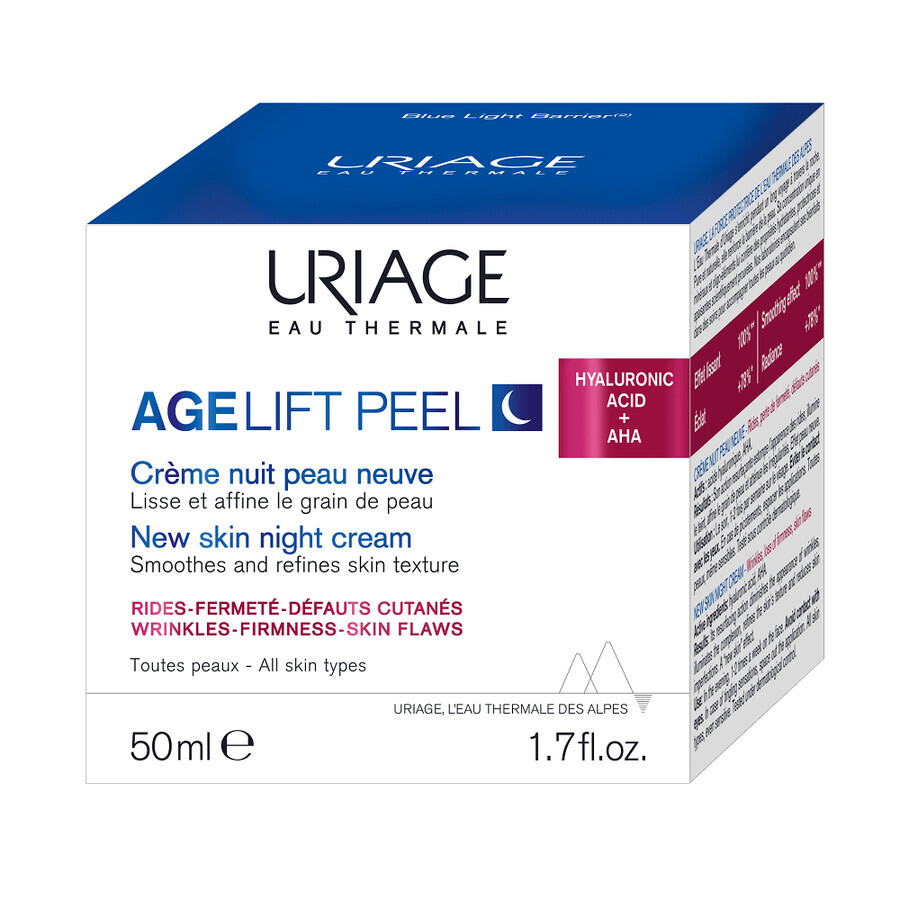 Age Lift anti-ageing peeling night cream, 50 ml, Uriage