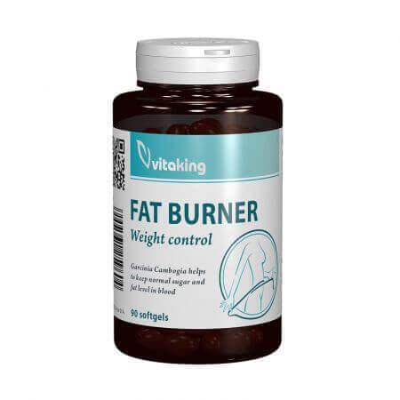 Fat burner cu CLA si Garcinia Cambogia, 90 capsule moi, VitaKing