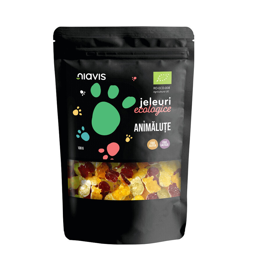 Organic jellies Animalute, 100 g, Niavis