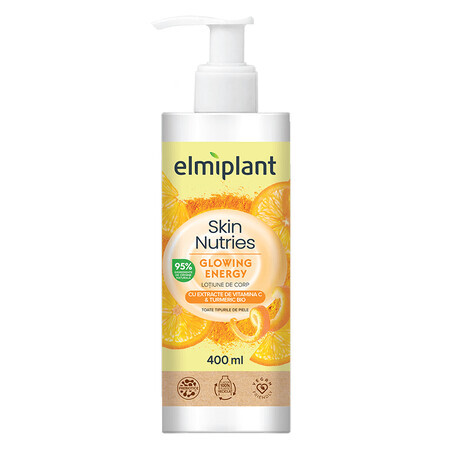 Bodylotion met vitamine C extract en biologische kurkuma Skin Nutries, 400 ml, Elmiplant