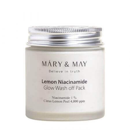 Abwaschmaske mit Zitronenextrakt und Niacinamid, 125 g, Mary and May