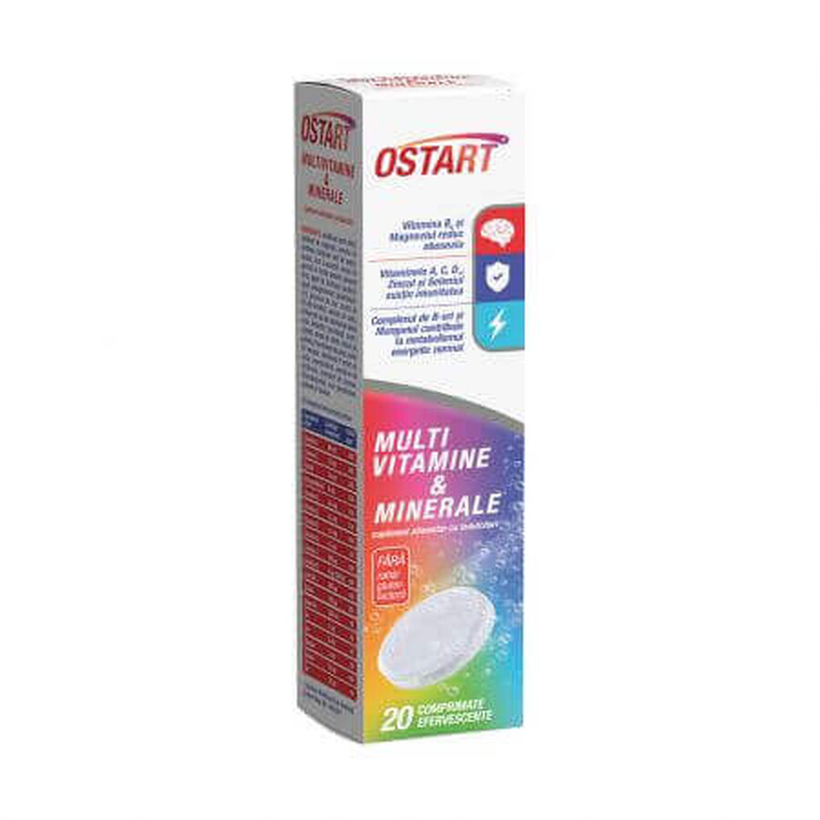 Ostart multivitaminici e minerali, 20 compresse, Fiterman