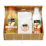 Pacchetto Argan Olio Doccia, 250 ml + Latte Corpo, 200 ml + Sapone Solido, 100 g + Asciugamano, Cottage