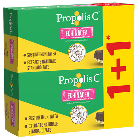 Propóleo C con Echinacea pack, 30 + 30 comprimidos, Fiterman