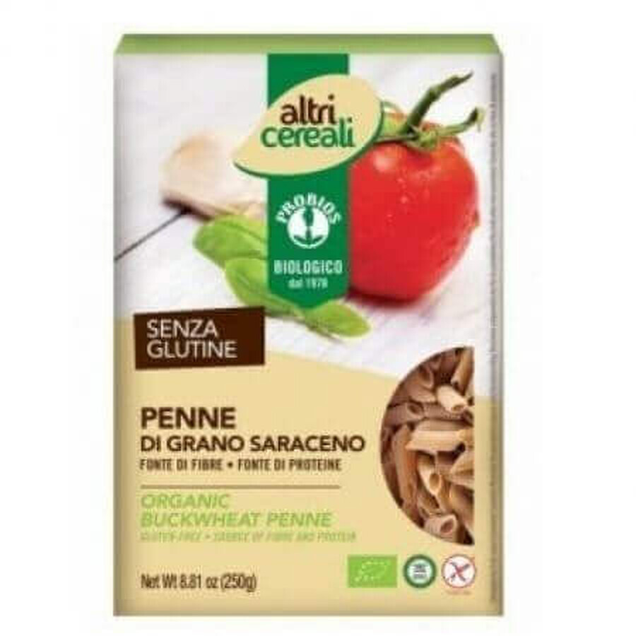 Penne ecologiche di grano saraceno senza glutine, 250 g, Probios