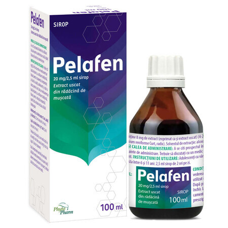 Pelafen syrup, 20 mg/2.5 ml, 100 ml, Phytopharm