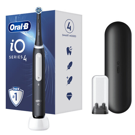 Spazzolino elettrico iO4 nero opaco, Oral-B