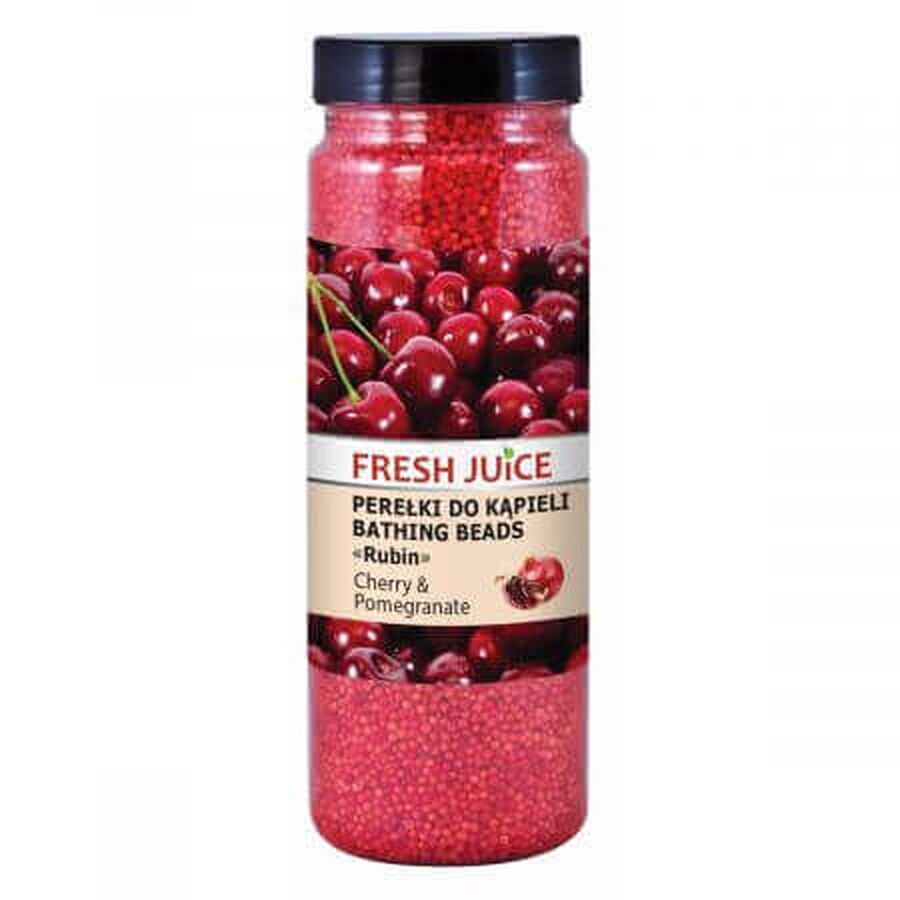 Perles de bain à l'extrait de grenade et de cerise, 450 g, jus frais