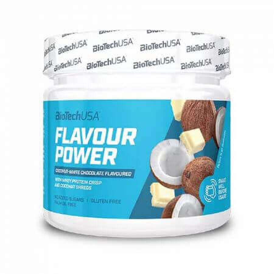 Flavour Power Powder, Coconut-White Chocolate, 160 g, BioTechUSA