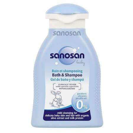 Champú de baño para niños, 100 ml, Sanosan