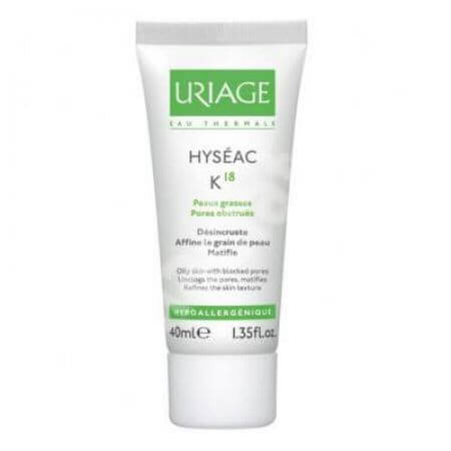 Uriage Hyséac - K18 Trattamento Dermopurificante Pelle Grassa, 40ml