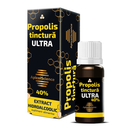 Tintura di propoli Ultra 40% ApicolScience, 10 ml, Dvr Pharm