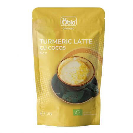 Turmeric Latte with coconut eco, 125 g, Obio