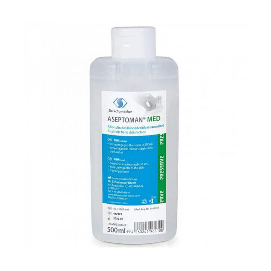 Disinfettante medico di alto livello per le mani - Aseptoman Med - 500 ml