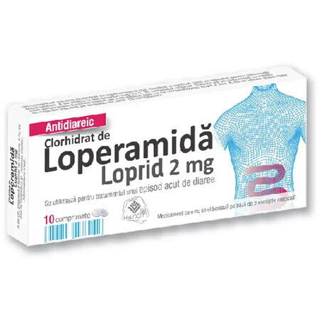 Loprid Loperamide 2 mg, 10 cpr, Helcor