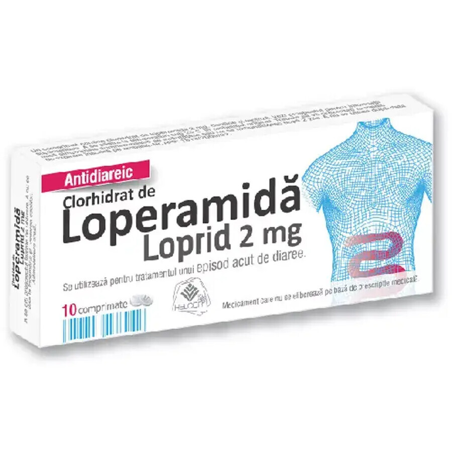 Loprid Loperamide 2 mg, 10 cpr, Helcor