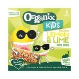 Organic whole oat bars with lemon and lime, +3 years, 6 bars x 23 g, Organix