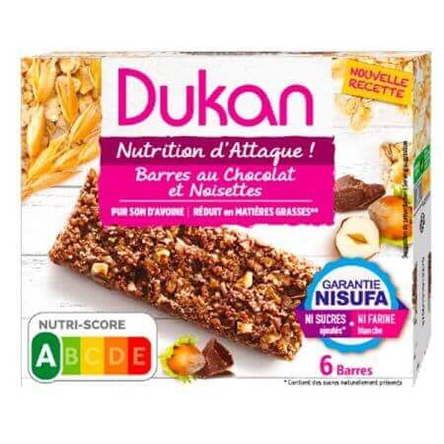 Dukan Barretta Di Crusca D'Avena Ciocciolato Nocciola 150g