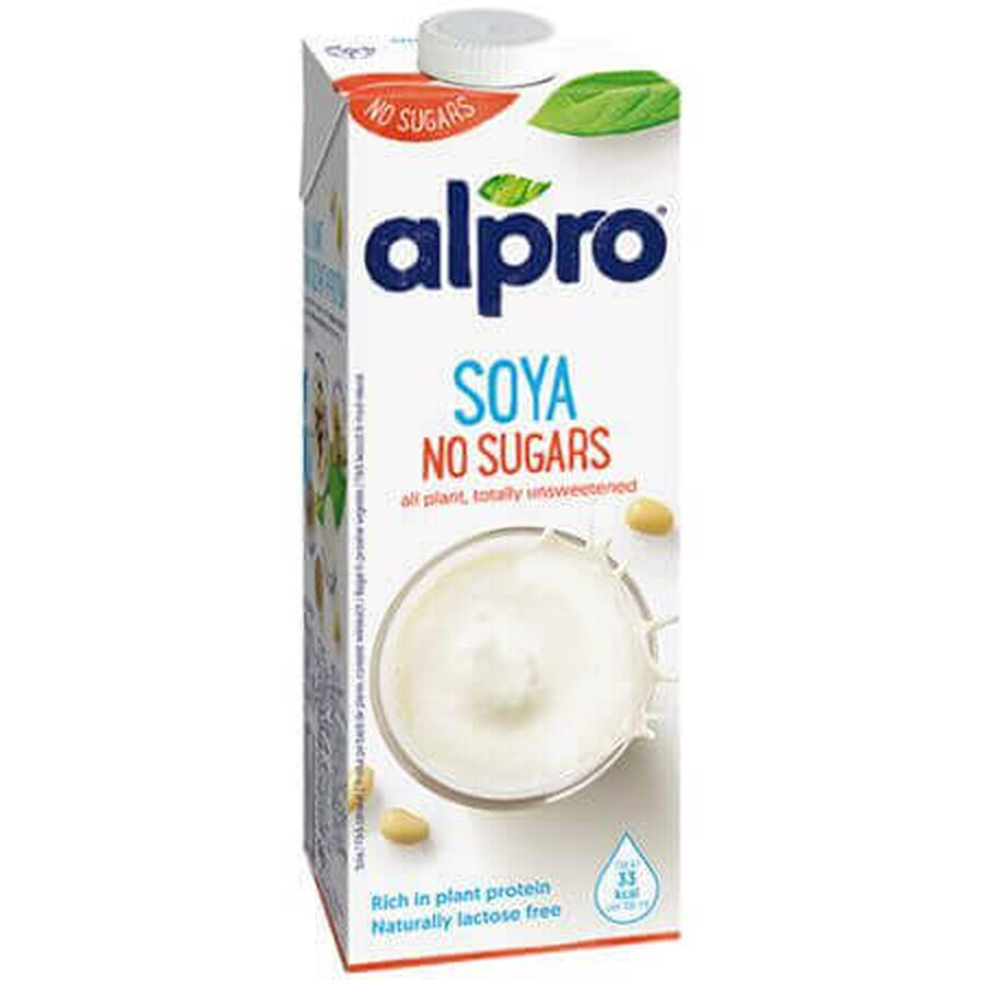 Bevanda vegetale di soia non zuccherata, 1L, Alpro