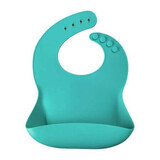 Bavaglino base in silicone, Aqua Green, Minikoioi