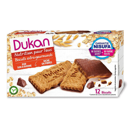 Kekse mit dunkler Schokoladenglasur, 200 g, Dukan