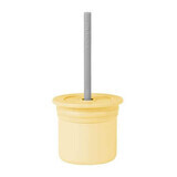 Coppa con cannuccia e contenitore in silicone per snack Sip Snack, Mellow Yellow, Minikoioi