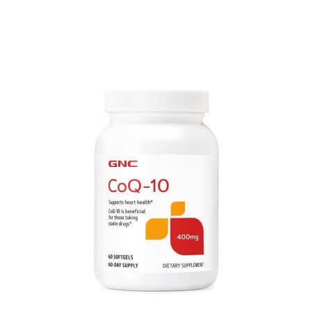 Natural Coenzyme Q-10, 400 mg, 60 capsules, GNC