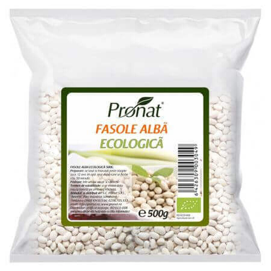 Organic white beans, 500 g, Pronat