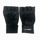 Training gloves with elastic bandage, Size L, Black, BioTech USA