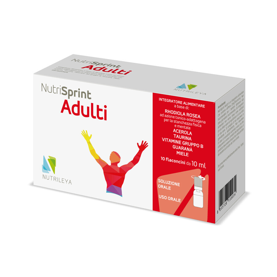 Nutrisprint, Adultos, 10 viales x 10 ml, Nutrileya