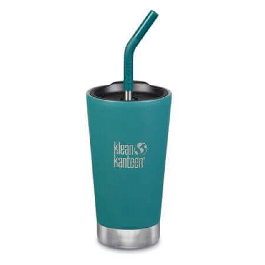 Thermos con coperchio e cannuccia, 473 ml, Emerald Bay, Klean Kanteen