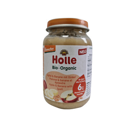 Appel- en bananenpuree met spelttarwe, 190 g, Holle