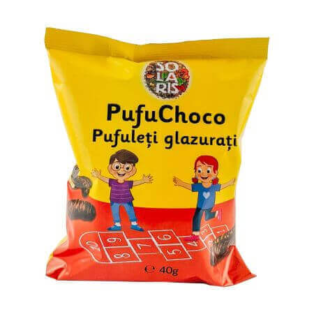 Bignè glassati al cioccolato Pufu, 40g, Solaris