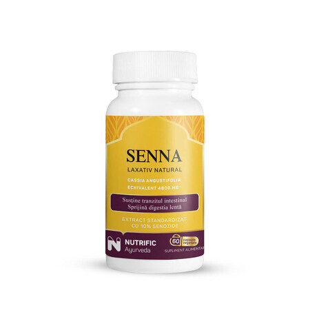 Senna Lassativo Naturale, 60 capsule, Nutrific