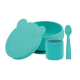 Set pappa in silicone BWL I, Aqua Green, Minikoioi