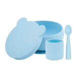 Set pappa in silicone BWL I, Mineral Blue, Minikoioi