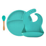 Set pappa in silicone BWL II, Aqua Green, Minikoioi