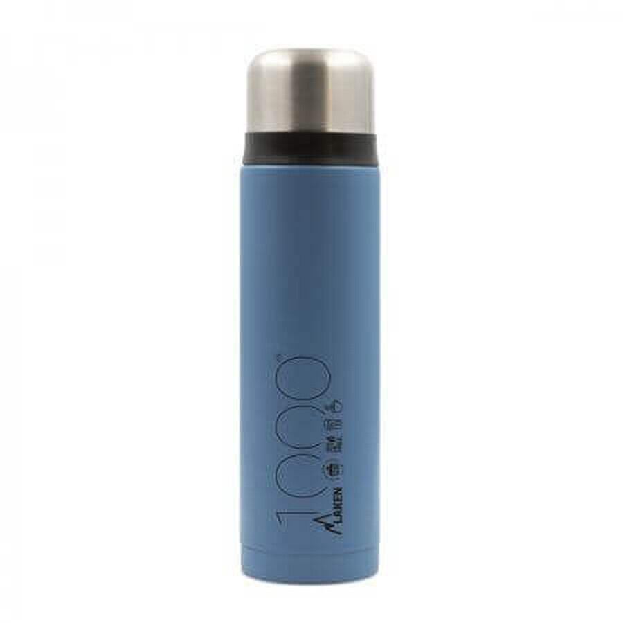 Thermos in acciaio inossidabile, 1000 ml, Blu, Laken