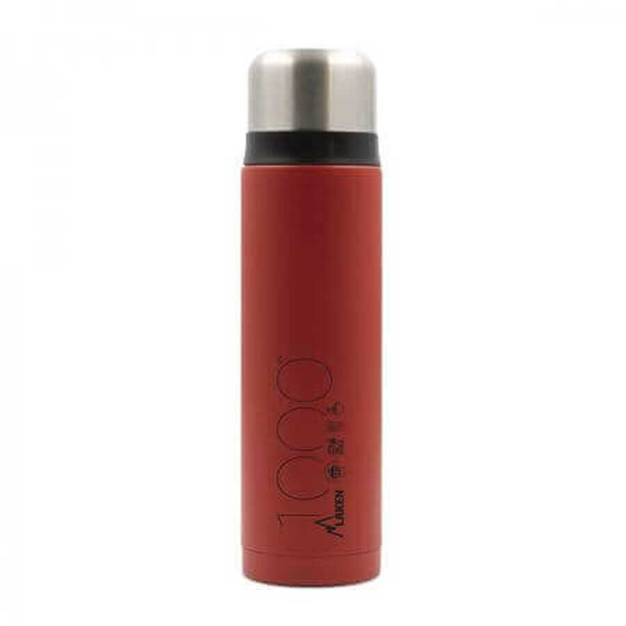 Thermos in acciaio inossidabile, 1000 ml, Rosso, Laken