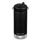 Thermos in acciaio inossidabile con coperchio girevole e cannuccia TKWide, 355 ml, Nero, Klean Kanteen