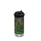 Thermos in acciaio inossidabile con coperchio girevole e cannuccia TKWide, 355 ml, Electric Camo, Klean Kanteen