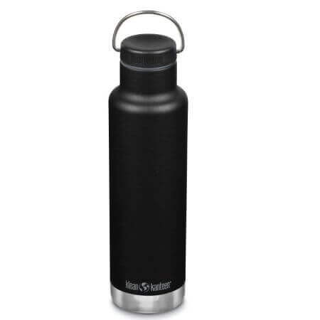 Thermos stretto con coperchio Loop Narrow Classic, 592 ml, Nero, Klean Kanteen