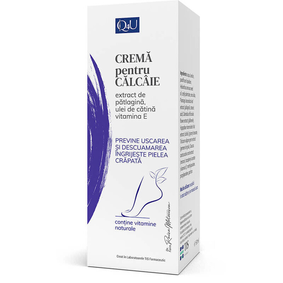 Crème voor hielen Q4U, 40 ml, Tis Pharmaceutical