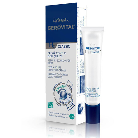 Crema Contorno Occhi e Labbra, Gerovital H3 Classic, 15 ml, Farmec