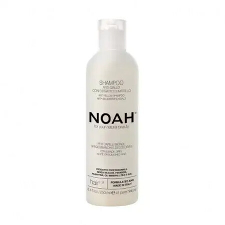 Shampoo naturale antigiallo con estratto di mirtillo, 1,9 x 250 ml, Noah