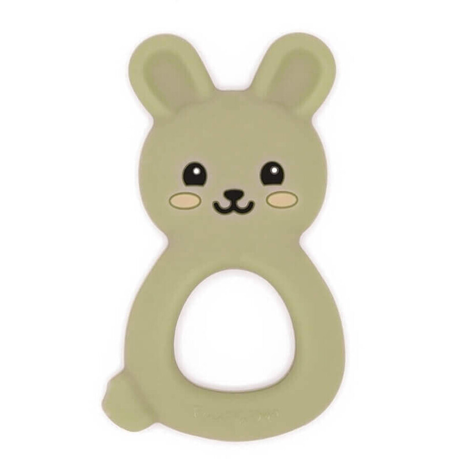 Giocattolo da dentizione in silicone Bunny Doo Olive, DooDaDoo