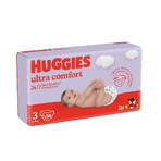 Huggies Ultra Comfort Pannolino per Bambini Taglia 3 per 4-9 Kg, 56 Pezzi