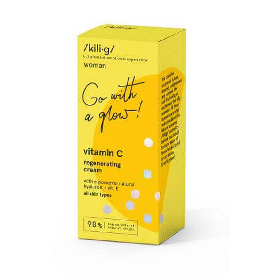 Regenerierende Gesichtscreme mit Vitamin C, 50 ml, Kilig